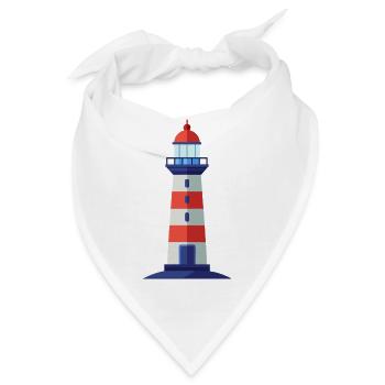 Leuchtturm - Bandana - Weiß - Vorne