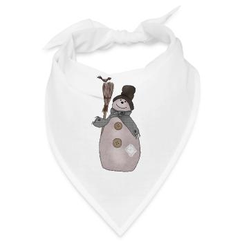 Schaebiger_Schneemann - Bandana - Weiß - Vorne