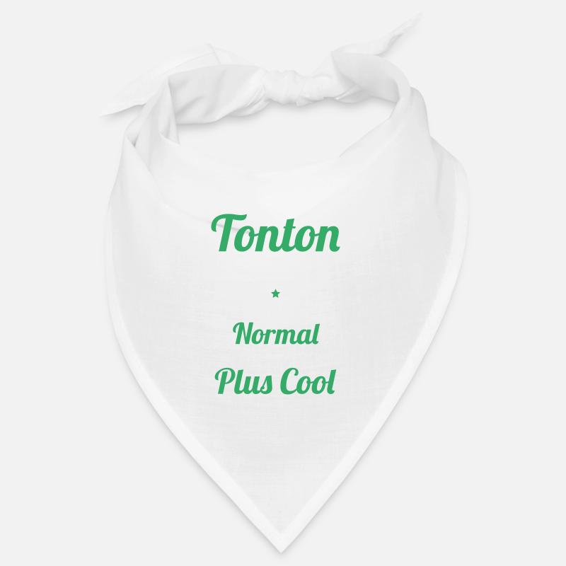 Tonton fleuriste comme un tonton normal plus cool - Bandana - blanc