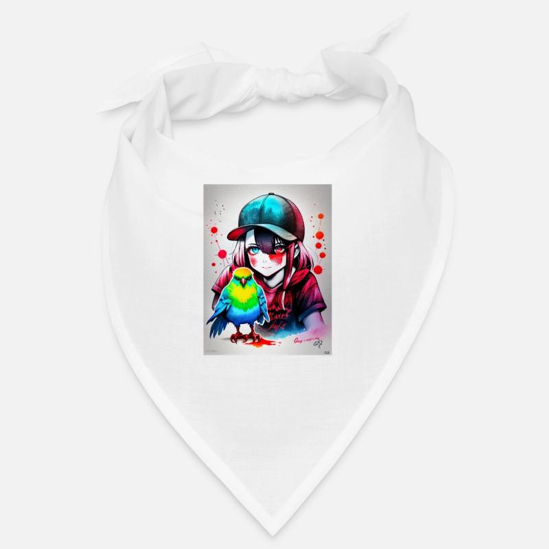 Farbe Papageienmädchen Bandana