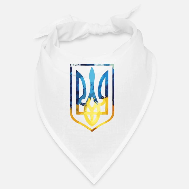 Ukraine Wappen ukrainisch Trysub Flagge Geschenk Bandana