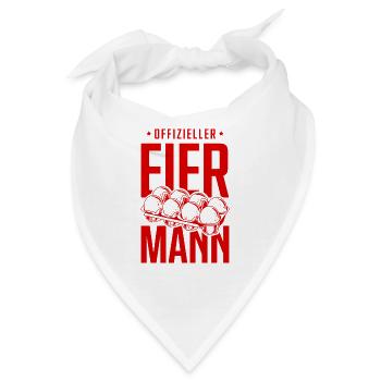 Offizieller Eiermann - Bandana - Weiß - Vorne