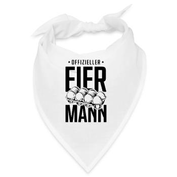 Offizieller Eiermann - Bandana - Weiß - Vorne