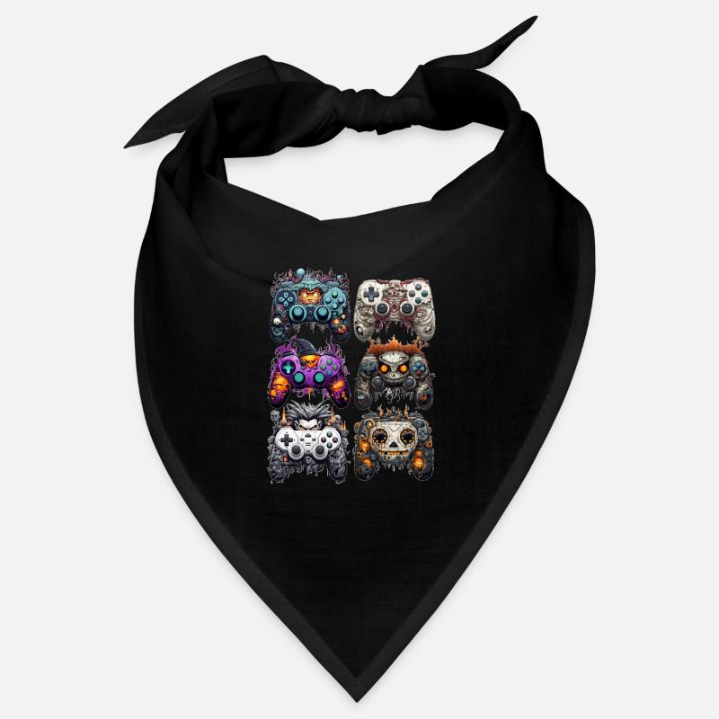 Funny Halloween Gaming Controller Set Bandana