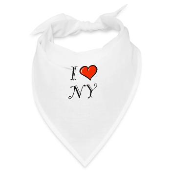 I Love NY. New York - Bandana - Weiß - Vorne