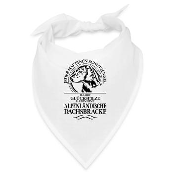 ALPENLÄNDISCHE DACHSBRACKE Schutzengel Wilsigns - Bandana - Weiß - Vorne