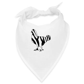 hühner hühnerleben auf dem dorf - Bandana - Weiß - Vorne