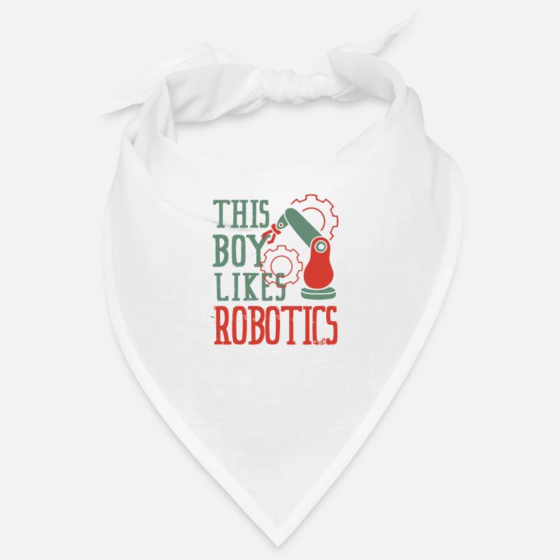 Boy Likes Robots Funny Engineering Electronic Bandana