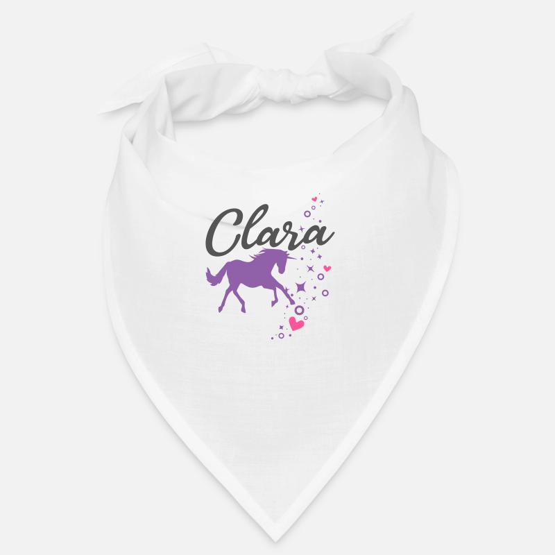 Clara Mädchen Name Vorname Einhorn Bandana