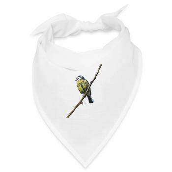 Blaumeise - Bandana - Weiß - Vorne