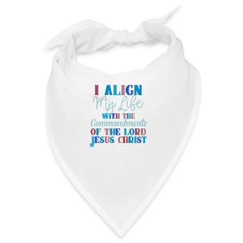 Gebote Jesu Christi Bibelstudium Christian - Bandana - Weiß - Vorne