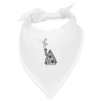 Tiny House kleine Hütte - Bandana - Weiß - Vorne