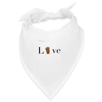 Pommes Liebe - Foodie - Bandana - Weiß - Vorne