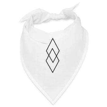 Raute - Bandana - Weiß - Vorne