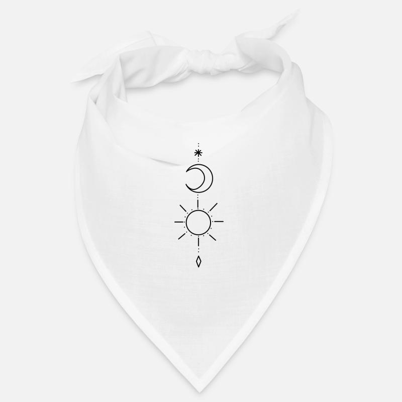 Points étoiles soleil lune Bandana