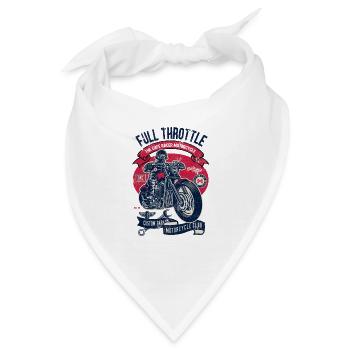 MC MOTORRAD MOTOR MOTORRÄDER CLUB CAFE RACER BIKER - Bandana - Weiß - Vorne