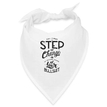 BLÖDSINN SCHWACHSINN MIST SPRÜCHE IRRE SHIT MOTIVE - Bandana - Weiß - Vorne