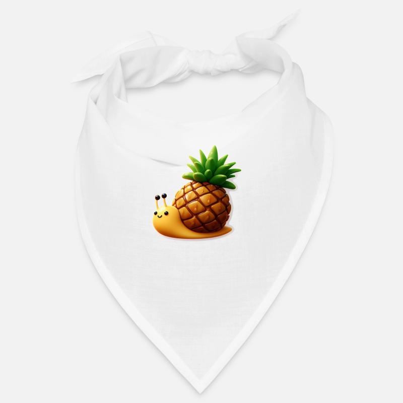 Escargot mignon avec maison d’ananas Bandana