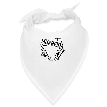 LogoMoareida schwarz - Bandana - Weiß - Vorne