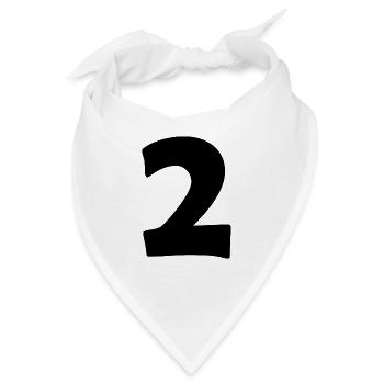 2 - Bandana - Weiß - Vorne