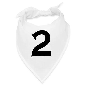 2 - Bandana - Weiß - Vorne
