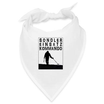 Sondler Einsatz Kommando, sondeln, Metalldetektor - Bandana - Weiß - Vorne