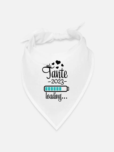 tante 2023 is loading - Bandana - Weiß - Vorne