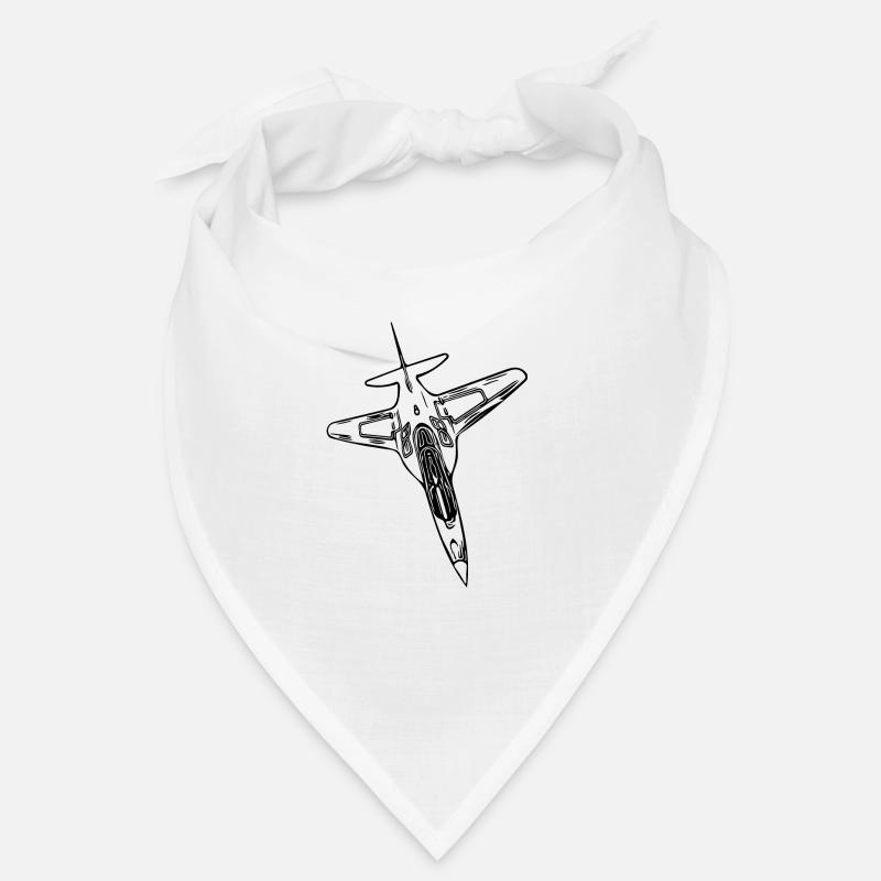 Eleganter Jet Flieger Flugzeug Bandana