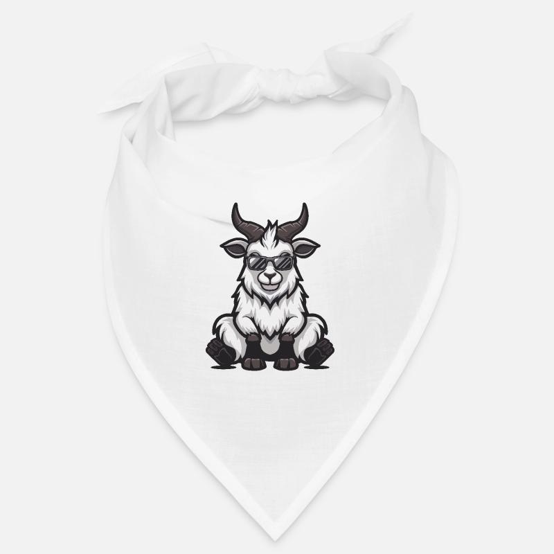 Chèvre de montagne Bande dessinée cool Bandana