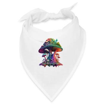 TRIPPY PILZE - Bandana - Weiß - Vorne