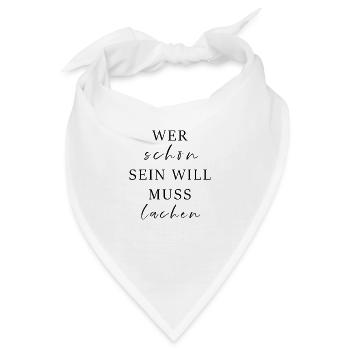 Lachen - Bandana - Weiß - Vorne