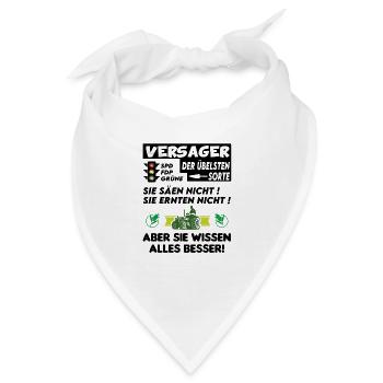 Bauern Proteste Politik Versagen Ampel - Bandana - Weiß - Vorne