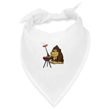 Grilla Wortin illustrator Gift - Bandana - Weiß - Vorne