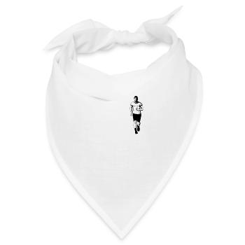 Gehen Sie für Run. Aktive Person Gift - Bandana - Weiß - Vorne