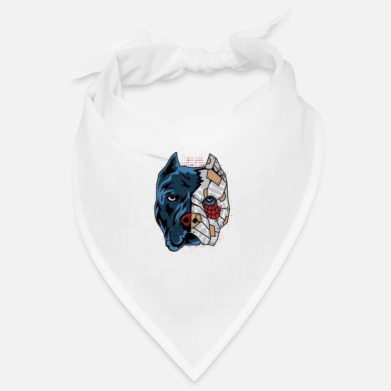 Pitbull robot dog parent. Gift Bandana