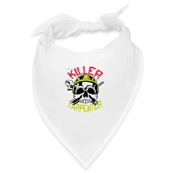 Killer Carpenter. Holzarbeiter Gift - Bandana - Weiß - Vorne