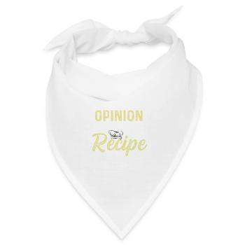 War nicht in Rezept Sarkastische Person Gift - Bandana - Weiß - Vorne