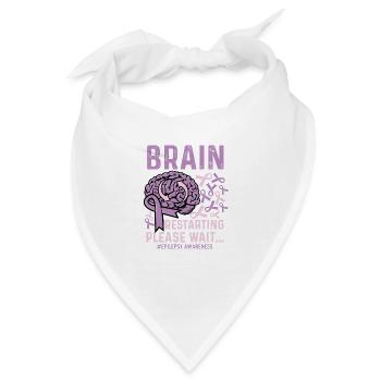 BRAIN-Neustart Lustige Person Geschenk - Bandana - Weiß - Vorne