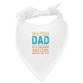 Stolzer Vater Liebevoller Vater Gift - Bandana - Weiß - Vorne