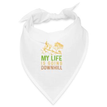 Bergab gehen Fahrer Gift - Bandana - Weiß - Vorne