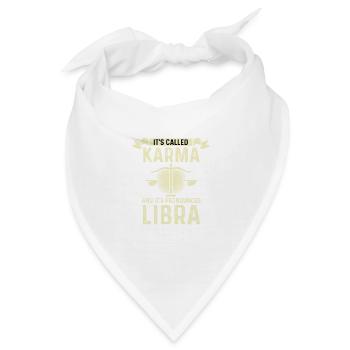 Es heißt Karma Diplomatische Person Gift - Bandana - Weiß - Vorne