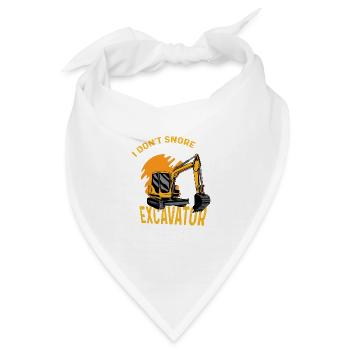 Ich schnarche nicht Fabrik Arbeiter Gift - Bandana - Weiß - Vorne