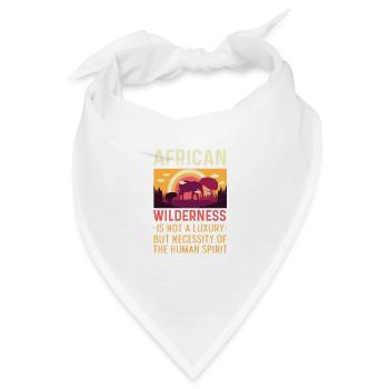 Afrikanische Wildnis Zoologe Geschenk - Bandana - Weiß - Vorne