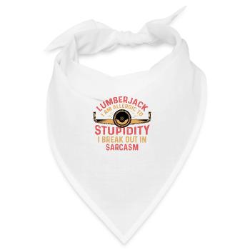 Ausbruch im Sarkasmus Sarkastische Person Geschenk - Bandana - Weiß - Vorne