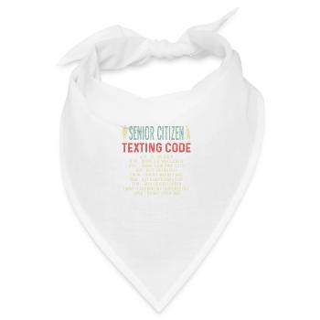 SMS -Codes Rentner Gift - Bandana - Weiß - Vorne