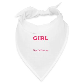 Scout wie Mädchen Ranger Gift - Bandana - Weiß - Vorne