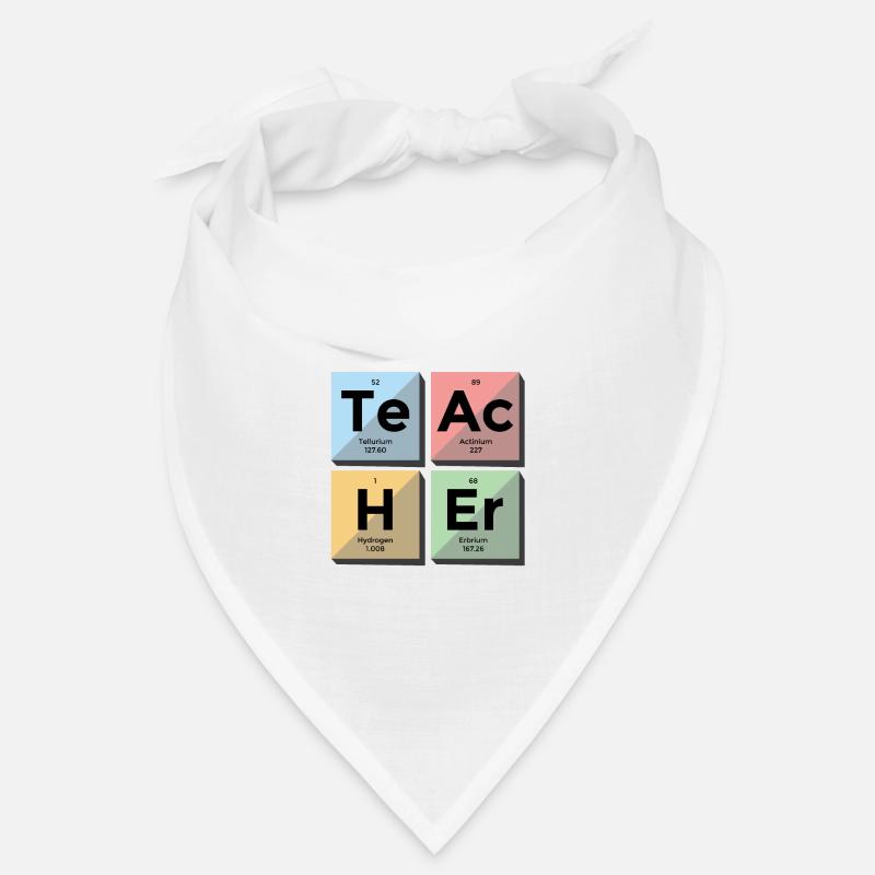 Professeur de chimie Professeur de chimie Gift - Bandana - blanc