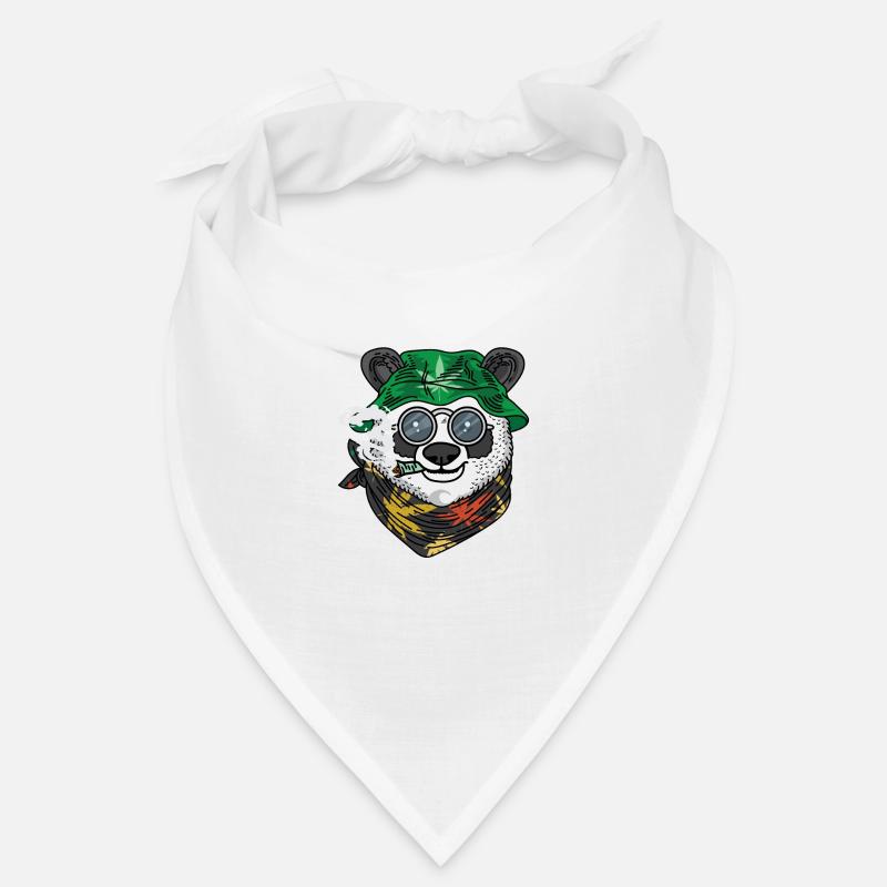 Panda Rasta Raucher Geschenk Bandana