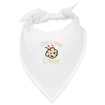 Popcorn -Crew Kinogänger Gift - Bandana - Weiß - Vorne