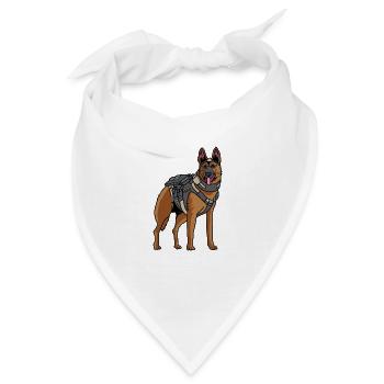 Polizeihund Polizist oder Polizist Gift - Bandana - Weiß - Vorne